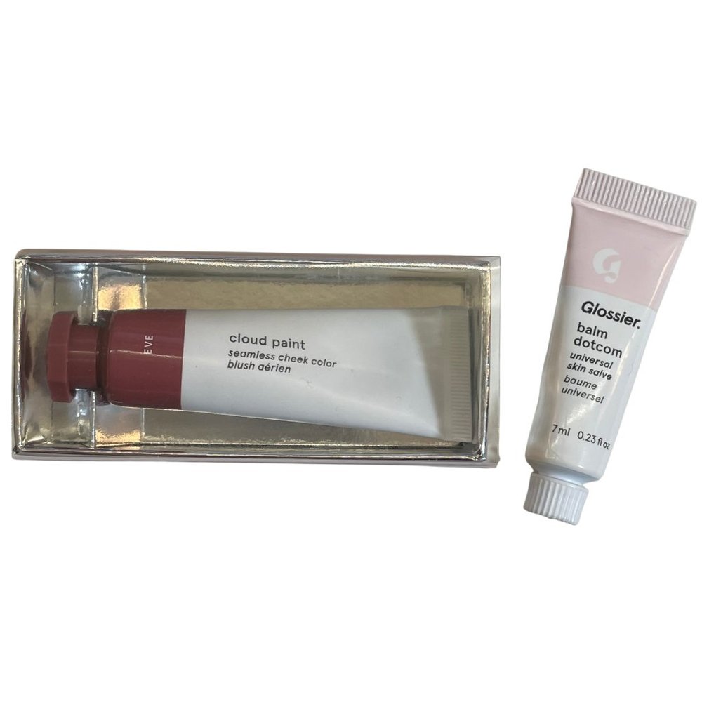 NIB NWT authentic GLOSSIER cloud paint PLUS BALM DOT COM EVE never used!